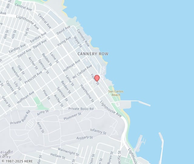 Location Map: 380 Foam St, Suite 210 Monterey, California 93940