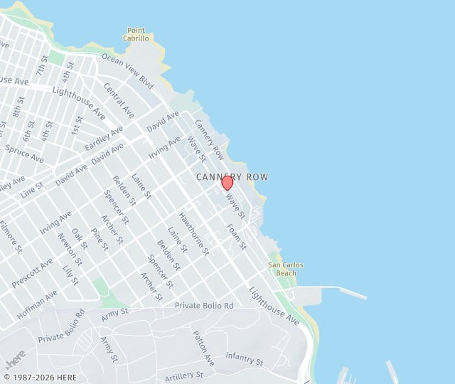 Location Map: 550 Wave St, Suite 2 Monterey, California 93940